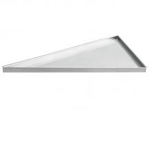 Dural TI-SHELF-DNS Triangle Shaped Left Corner Shelf Brushed Stainless Steel (Choice Of Size)
